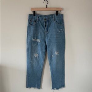 Distressed Blue Women's Jeans